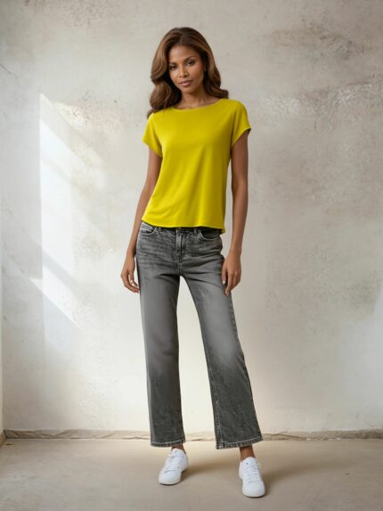 Blouse fluide jaune