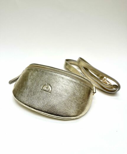 Sac à main banane chromée